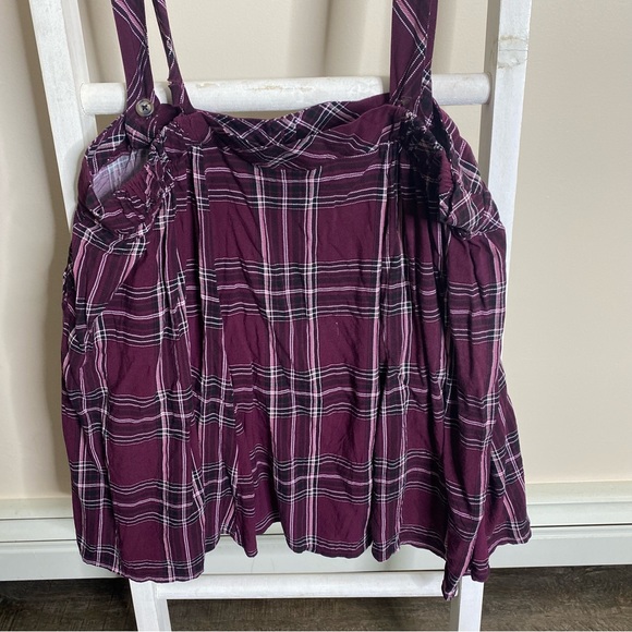 Torrid Purple Plaid Mini Challis Skirtall. Size 2. - Picture 5 of 13